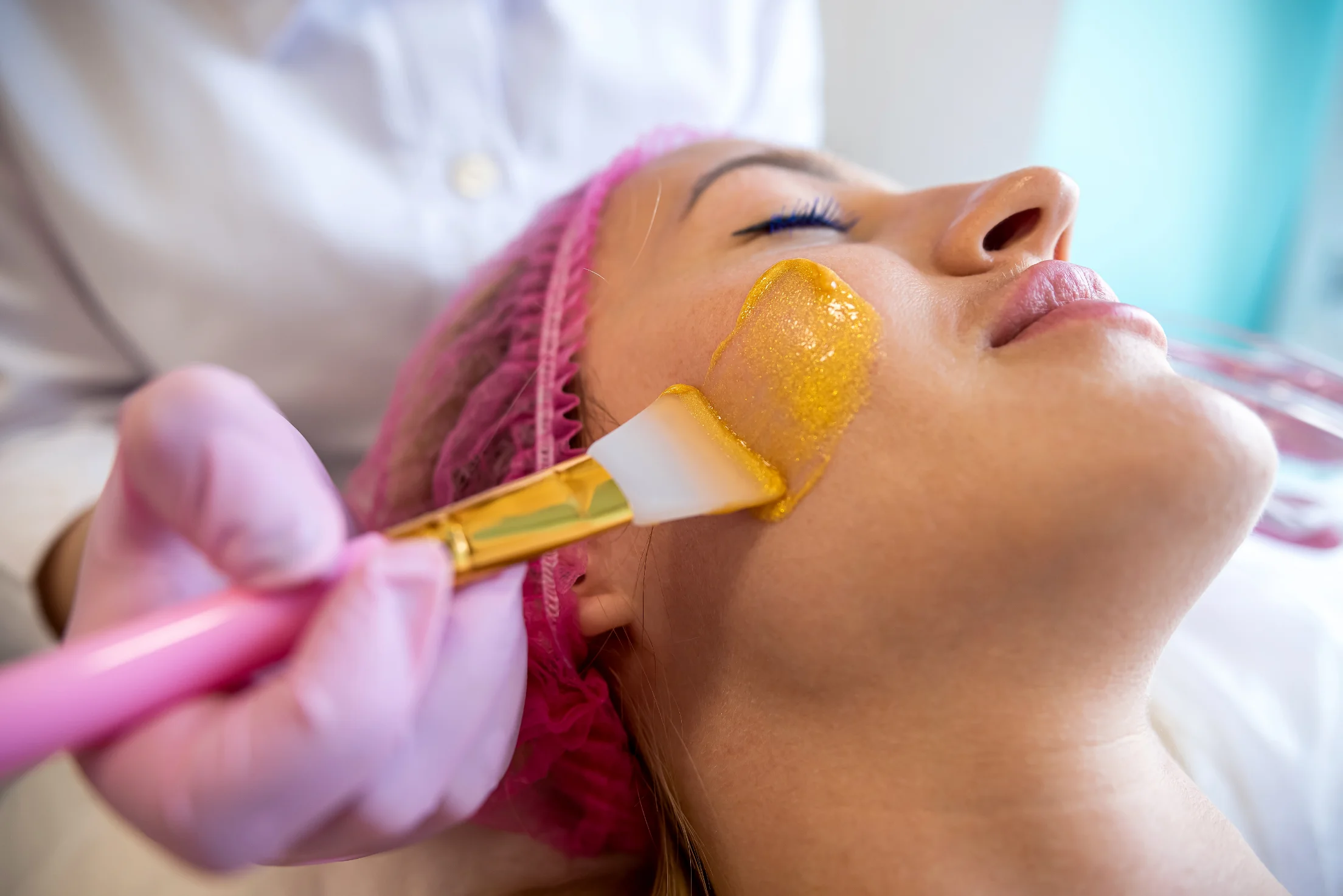 A woman undergoes a rejuvenating Fire and Ice facial.